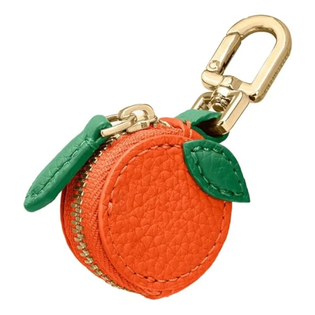 Cute Fruit Leather Bag Charm Y2K Strawberry Keychain with Zipper Backpack Kawaii Cutecore Mini Pu... | Walmart (US)
