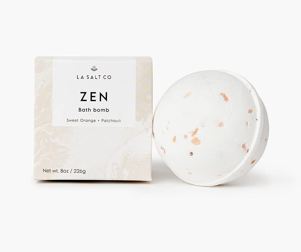 LA SALT CO Zen Bath Bomb, Handmade with Natural Ingredients, Mineral-Rich Himalayan Salt, Cruelty... | Amazon (US)