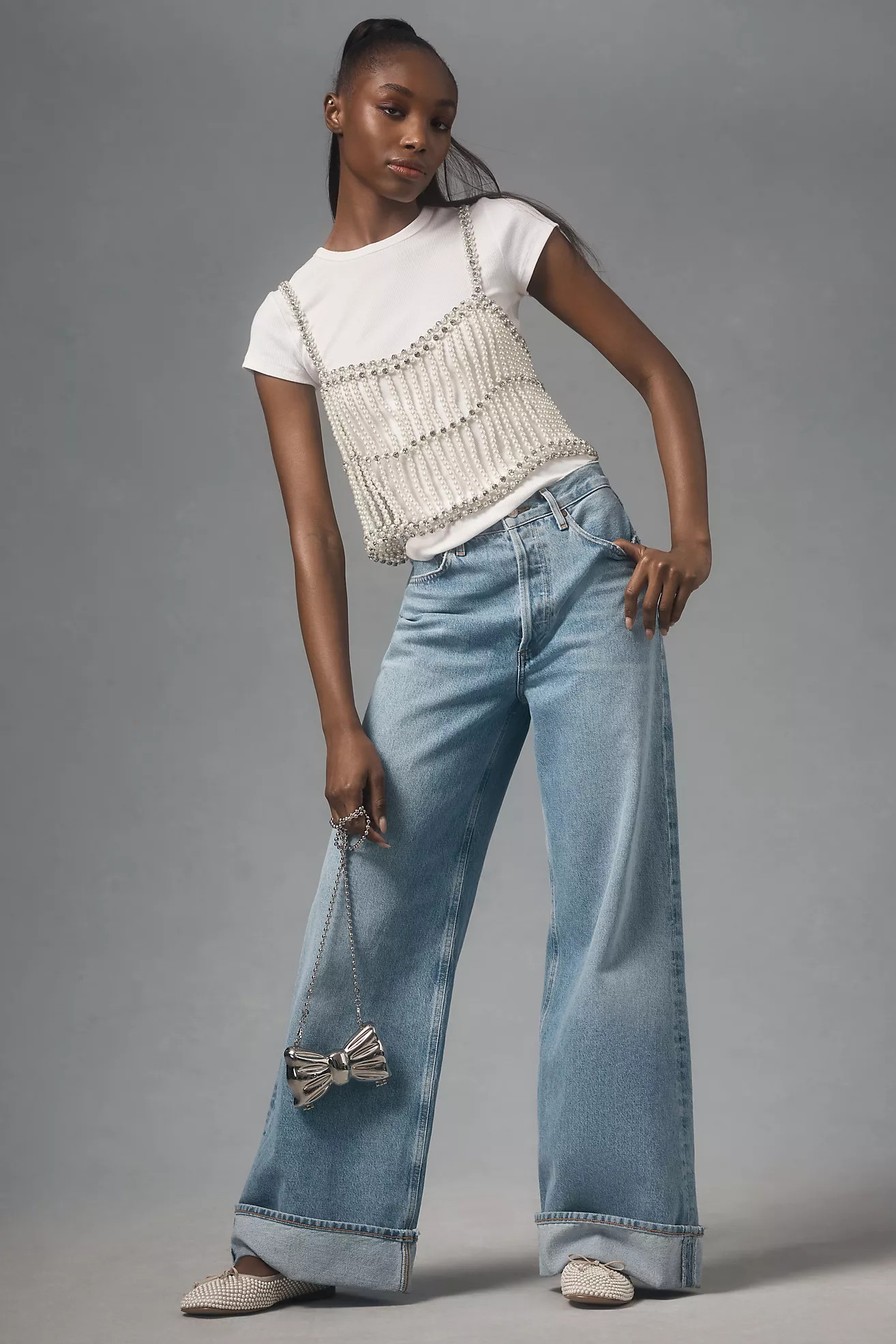 Current Air Pearl Layering Cami | Anthropologie (US)