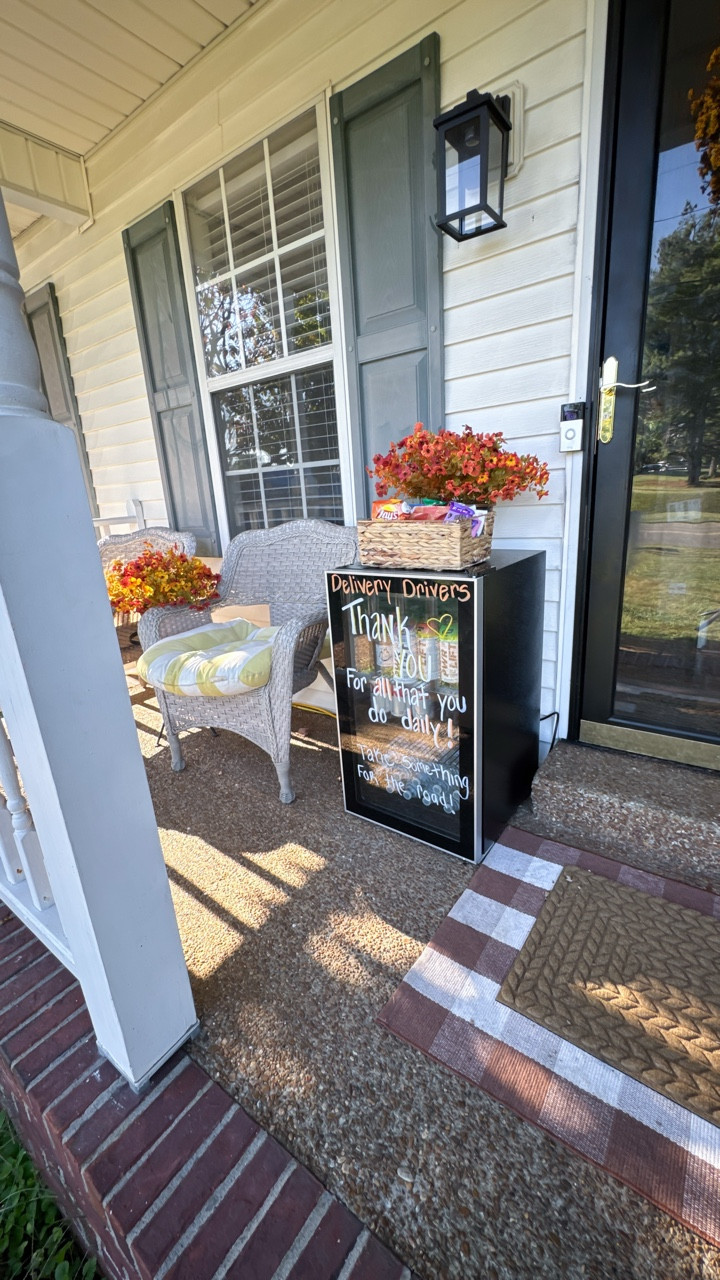 Delivery Driver Snack Station & Mini Fridge Restock! It’s the least I can do as a thank you! 

Our mail & delivery people don’t always get the appreciation they deserve. 

@spyltmilk

#LTKU #LTKHome #LTKFindsUnder50