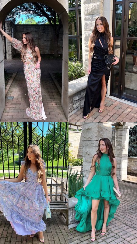 These dresses are absolutely perfect for a formal or black tie spring or summer wedding!

Wearing a size 0 in all.

#LTKWedding