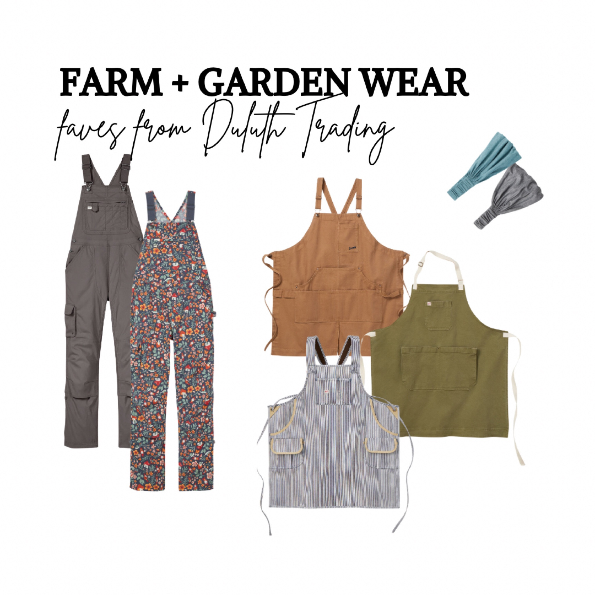 Duluth Trading Co is well-known for high-quality farm and garden attire and gear.  These are a few of my faves!