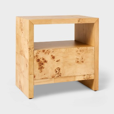 Ogden Nightstand Brown - Threshold™ designed with Studio McGee: Woodgrain, Open Shelf, Veneer Surface | Target