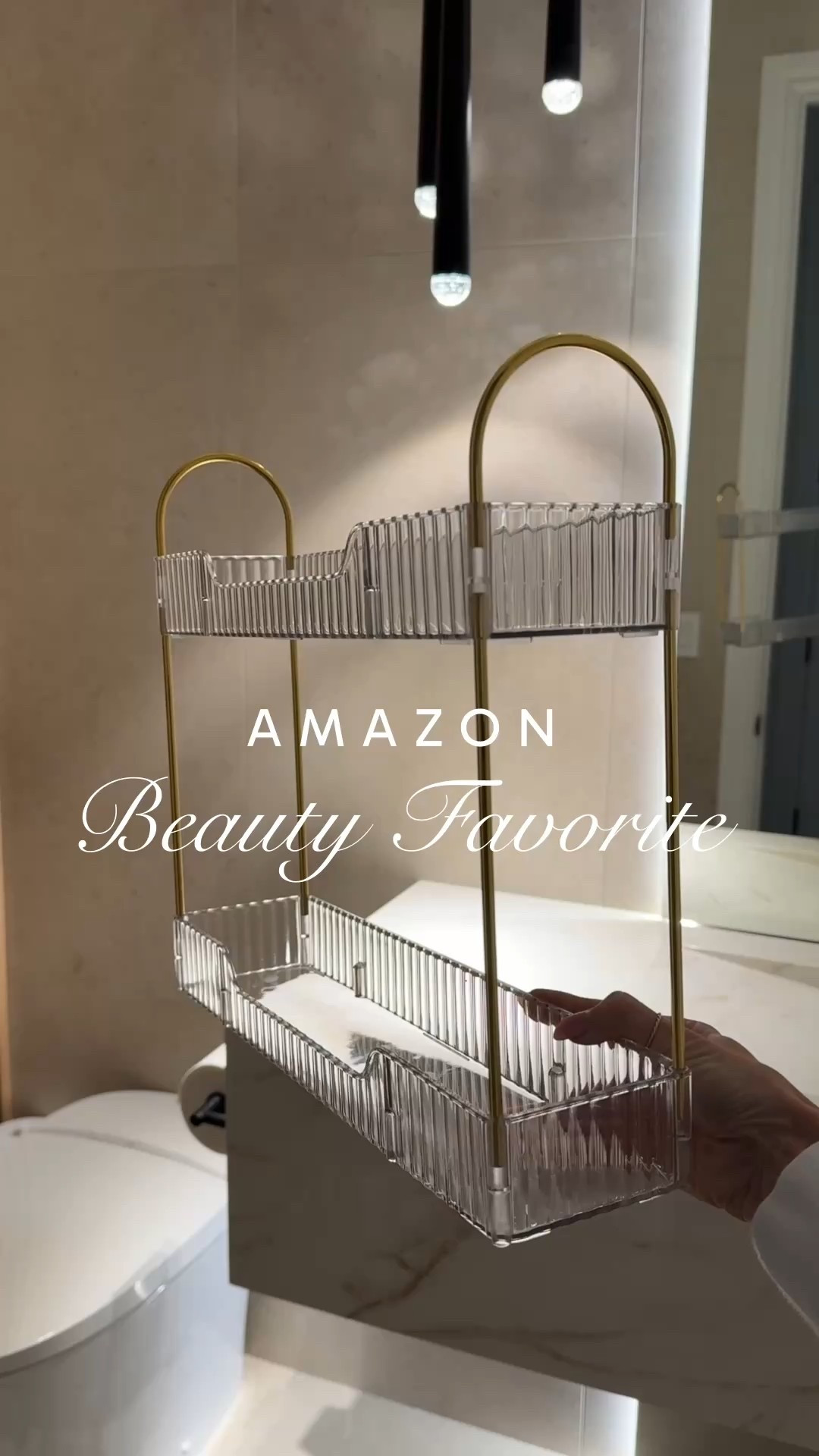 This narrow 2-tier vanity and skincare organizer is perfect for organizing your beauty products and looks beautiful on the countertop! 😍

#LTKHome #LTKBeauty