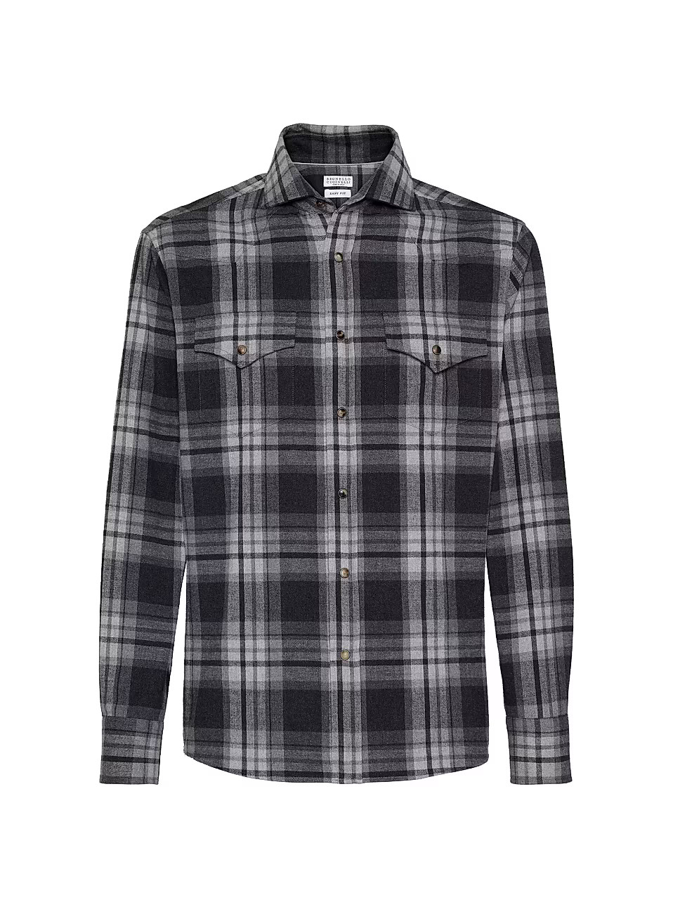 Cotton Madras Flannel Easy Fit Western Shirt | Saks Fifth Avenue