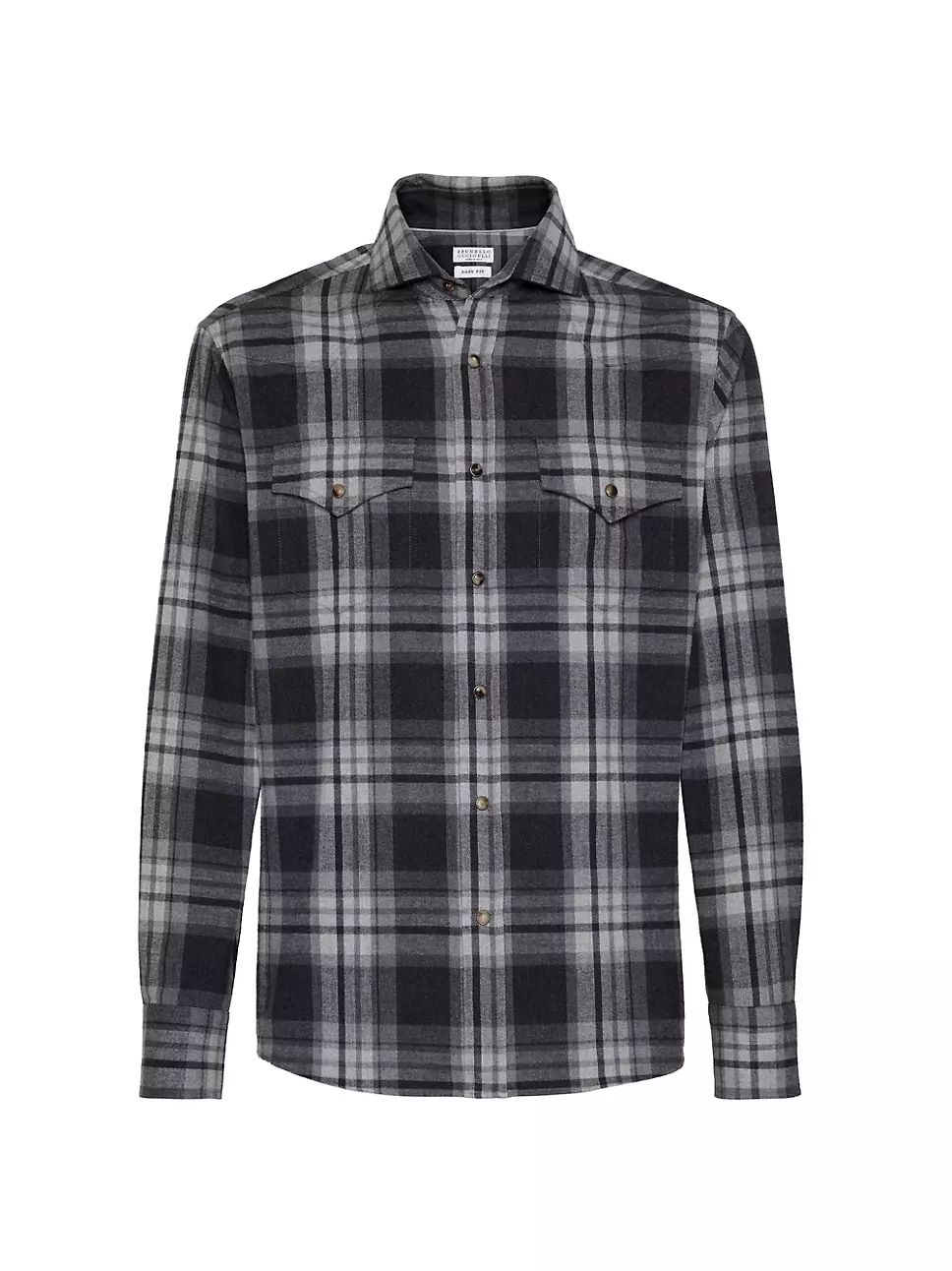 Cotton Madras Flannel Easy Fit Western Shirt | Saks Fifth Avenue