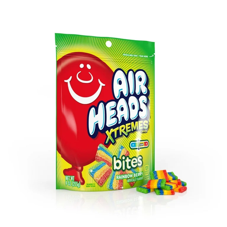 Airheads Xtremes Bites Sweetly Sour Candy, Rainbow Berry, 9 oz | Walmart (US)
