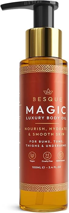 Besque Magic Body Oil, 3.4 FL OZ, After Shower Body Oil For Women, Hydrating Skin Care For Full B... | Amazon (US)
