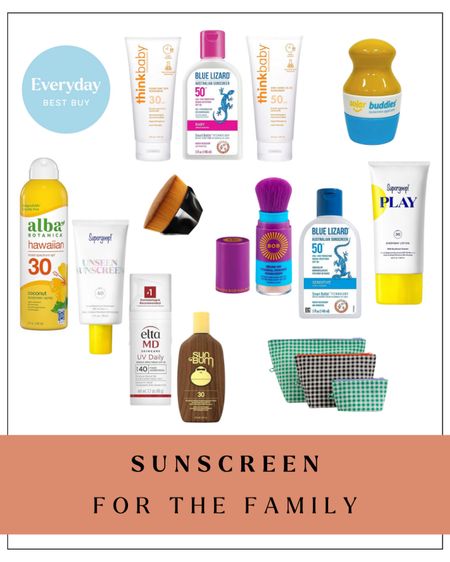Protecting your family from the sun is so important for your health and to ensure everyone enjoys a day outside. Here is a list of recommended sunscreens for babies, kids and adults  

#LTKbaby #LTKfamily #LTKkids