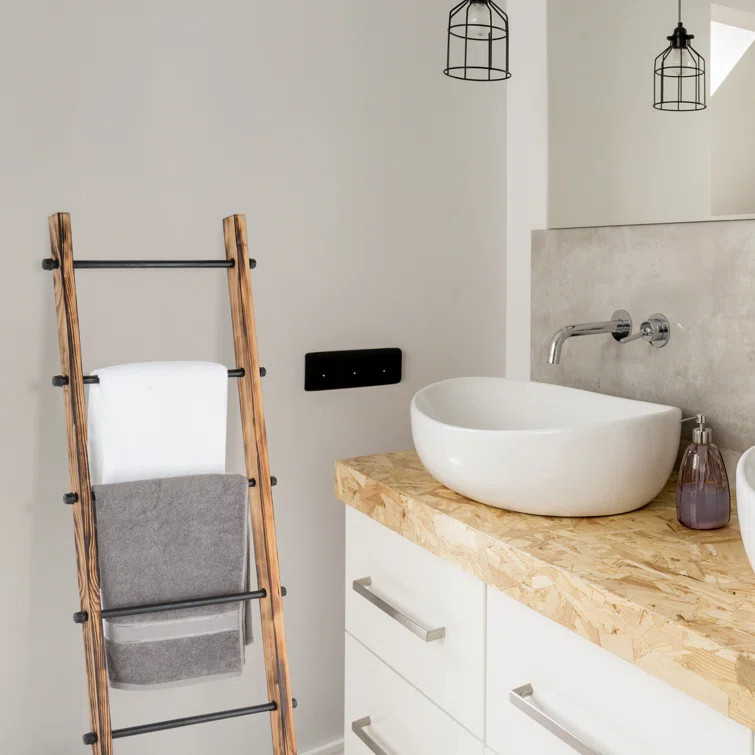 59'' Tall Solid Wood Blanket Ladder | Wayfair North America