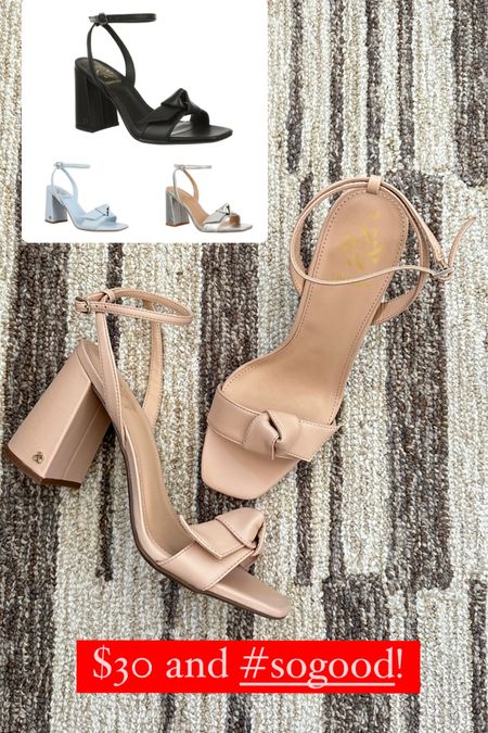 These heels are only $30 and so cute! They fit TTS and are easy to walk in  

#LTKworkwear #LTKunder50 #LTKshoecrush