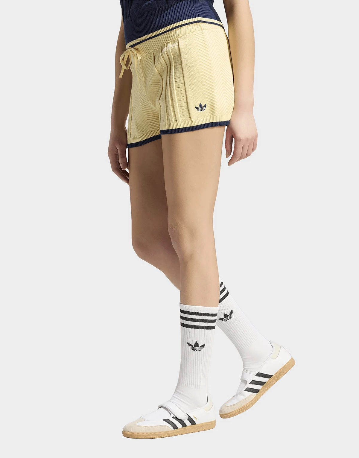Yellow adidas Cable Knit Shorts | JD Sports UK | JD Sports (UK)