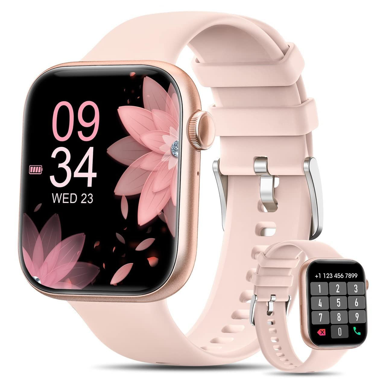 Smartwatch(Responder/Fazer Chamadas),1.8‘’Bluetooth Relogio Smartwatch Feminino para Android ... | Amazon (BR)