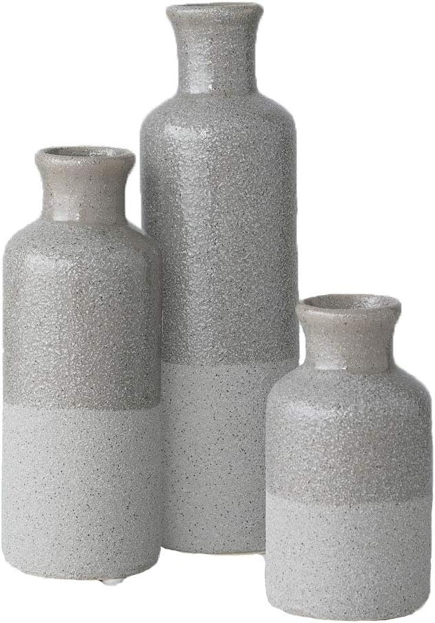 Sullivans Ceramic Vase Set - 3 Small Vases, Rustic Home Decor, Modern Farmhouses; Ideal Shelf Dé... | Amazon (US)