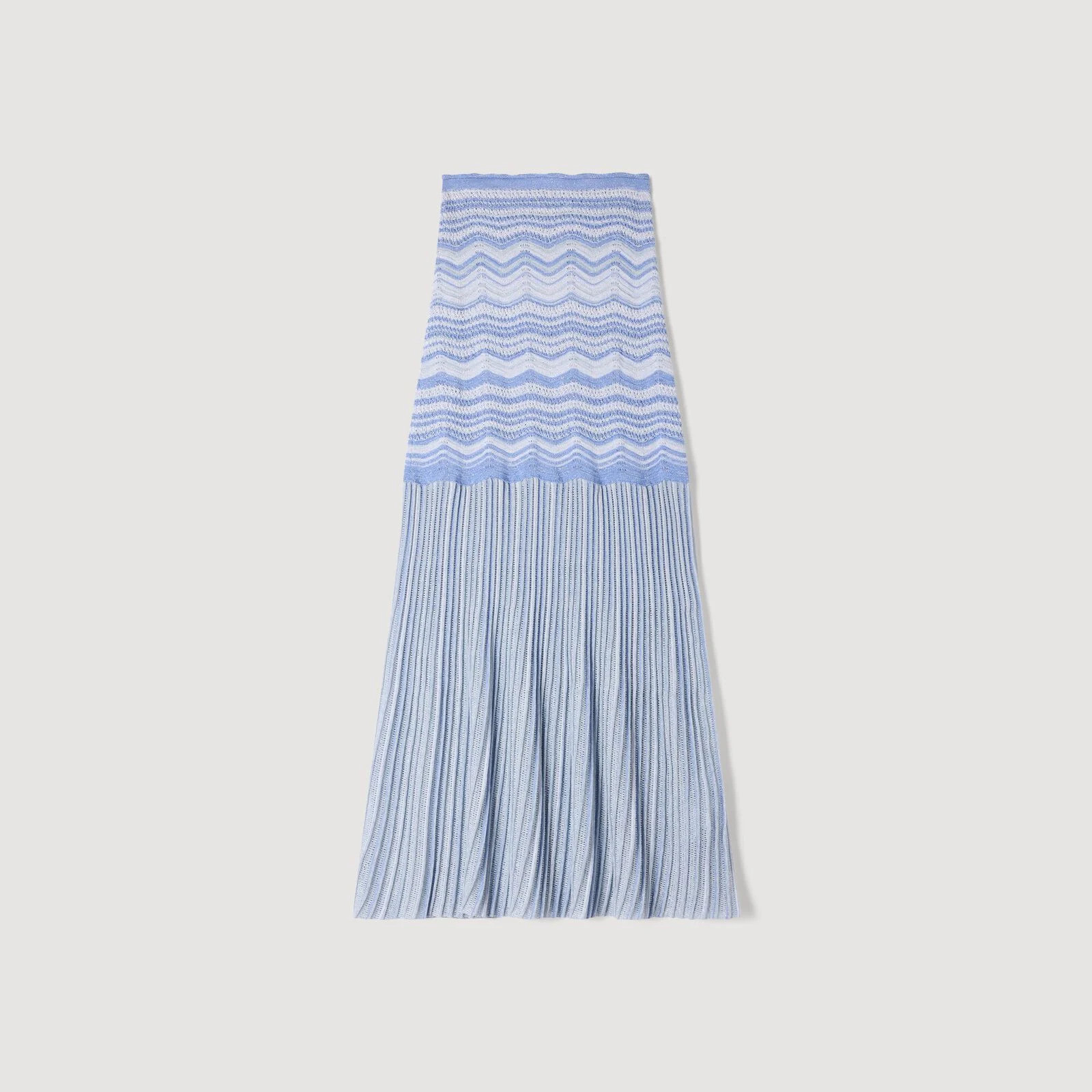 Maxi decorative knit skirt | Sandro US | Sandro-Paris US