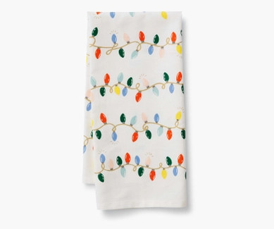 Holiday Lights Holiday Tea Towel | Rifle Paper Co. | Rifle Paper Co.