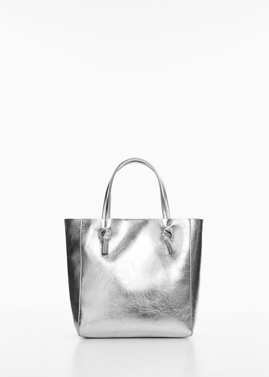 Knots pleated shopper bag | MANGO (US)