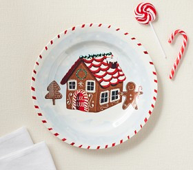 Gingerbread House Charger | Pottery Barn Kids