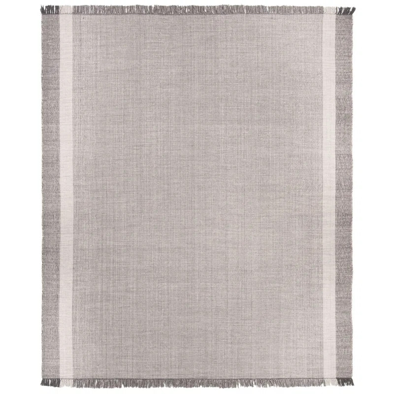 Zoltán Handmade Flatweave Cotton Area Rug in Gray | Wayfair North America