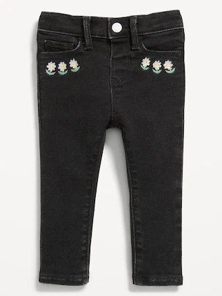 High-Waisted Embroidered Rockstar 360° Stretch Jeggings for Toddler Girls | Old Navy (CA)