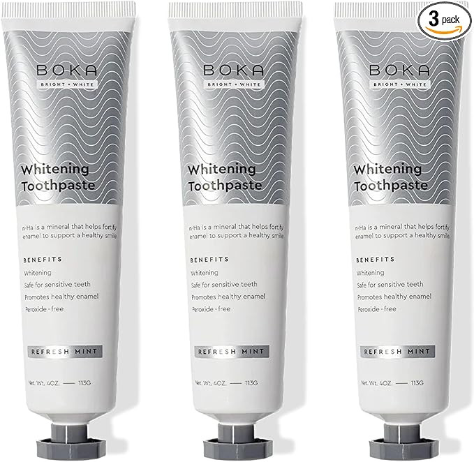 Boka Fluoride Free Toothpaste, Nano Hydroxyapatite Toothpaste, Appropriate for Sensitive Teeth, f... | Amazon (US)