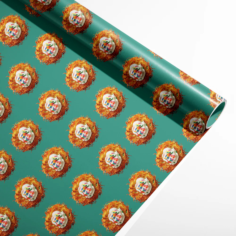 Latke Sprinkles Hanukkah Gift Wrap | Jollity & CO.