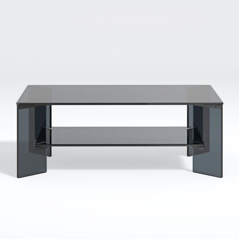 Miseur Rectangular Glass Coffee Table + Reviews | Crate and Barrel | Crate & Barrel