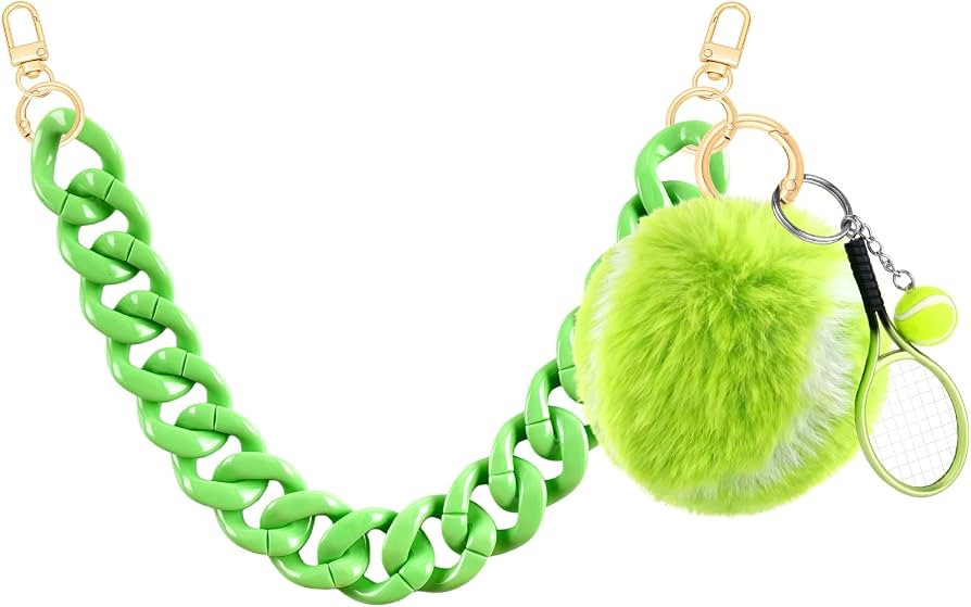 TUCEWP Neon Green Purse Chain Strap 18.2 Inch Chunky Acrylic Bag Handle Shoulder Strap Replacemen... | Amazon (US)