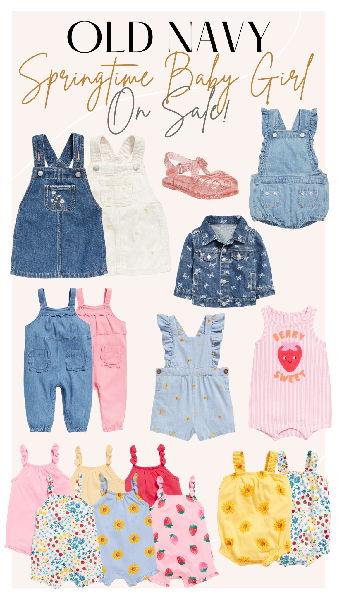 Baby girl spring outfits on sale at Old Navy 🌸 

#LTKBaby #LTKSpringSale #LTKSaleAlert