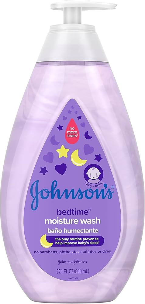 Johnson's Baby Tear-Free Bedtime Baby Moisture Wash with Soothing NaturalCalm Aromas, 27.1 fl. oz | Amazon (US)