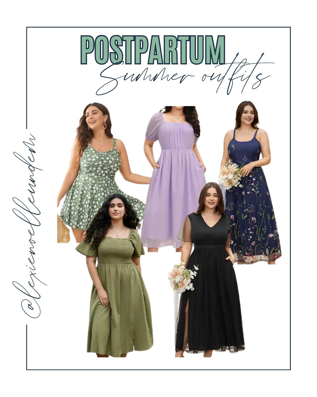 Enjoying these curvy friendly postpartum summer fashion finds perfect for weddings or just a day out and about 

#LTKStyleTip #LTKPlusSize #LTKBaby
