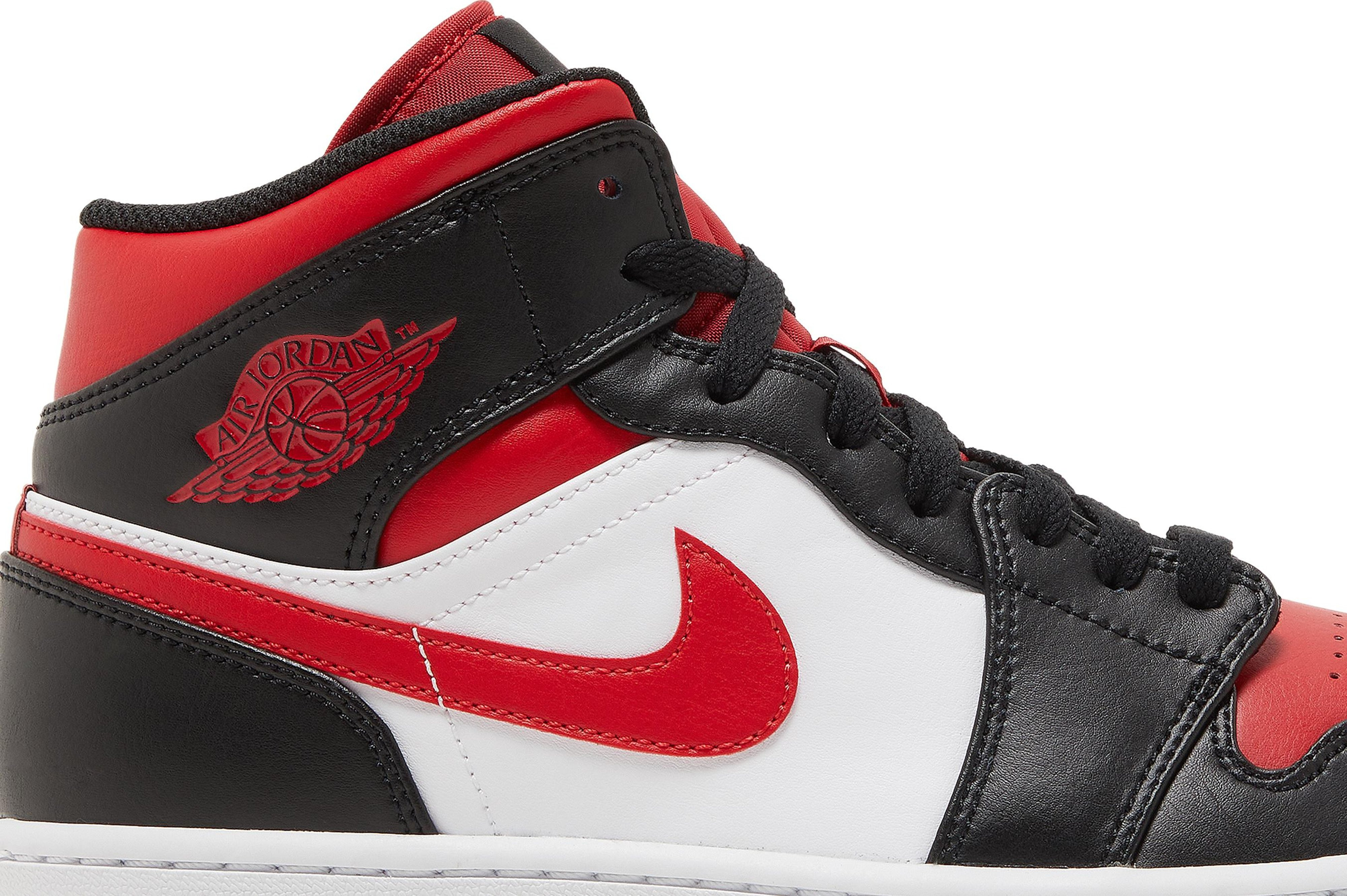 Air Jordan 1 Mid 'Bred Toe' | GOAT