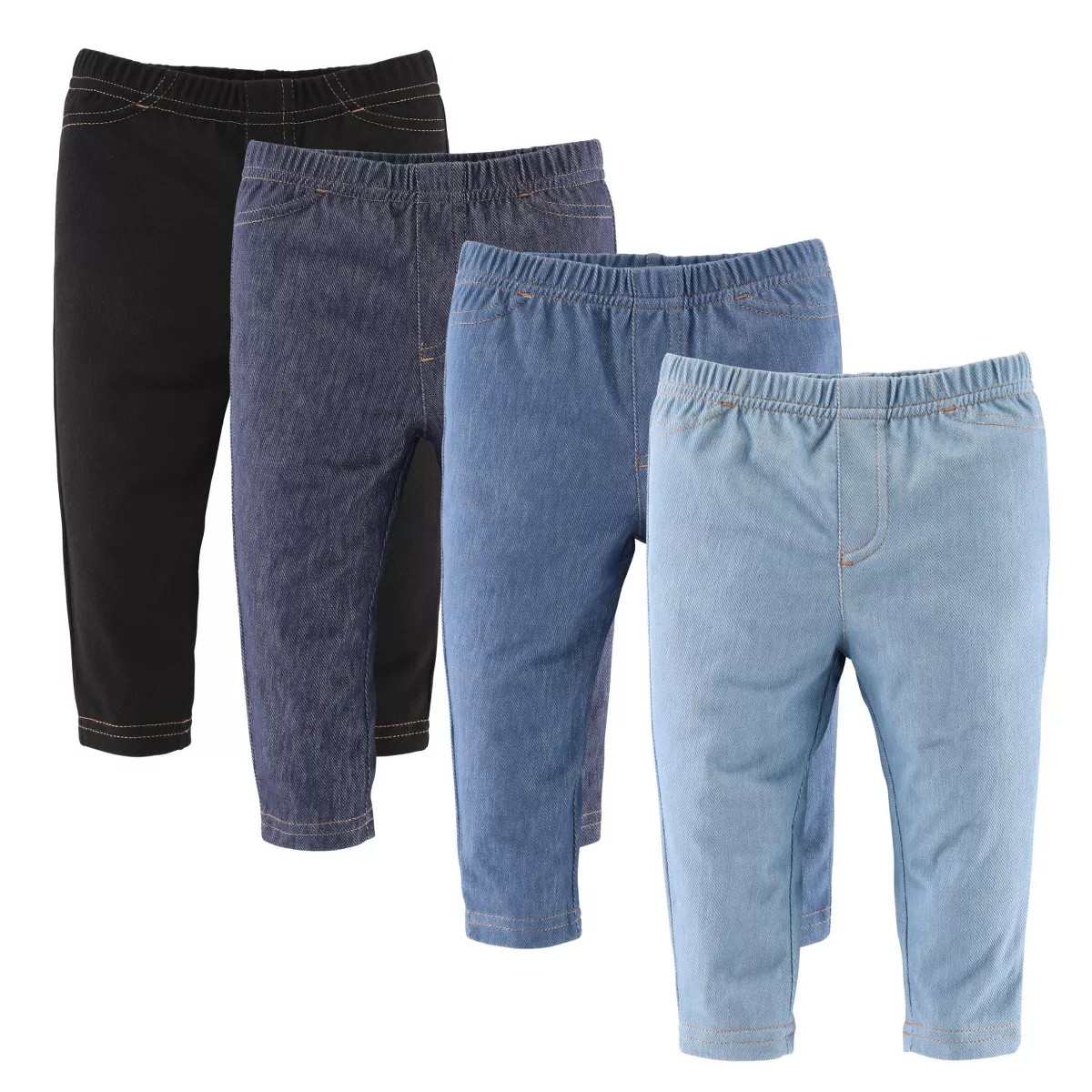 The Peanutshell 4-Pack Baby Jeggings/Pants for Boys and Girls, Newborn to 24 Months | Target