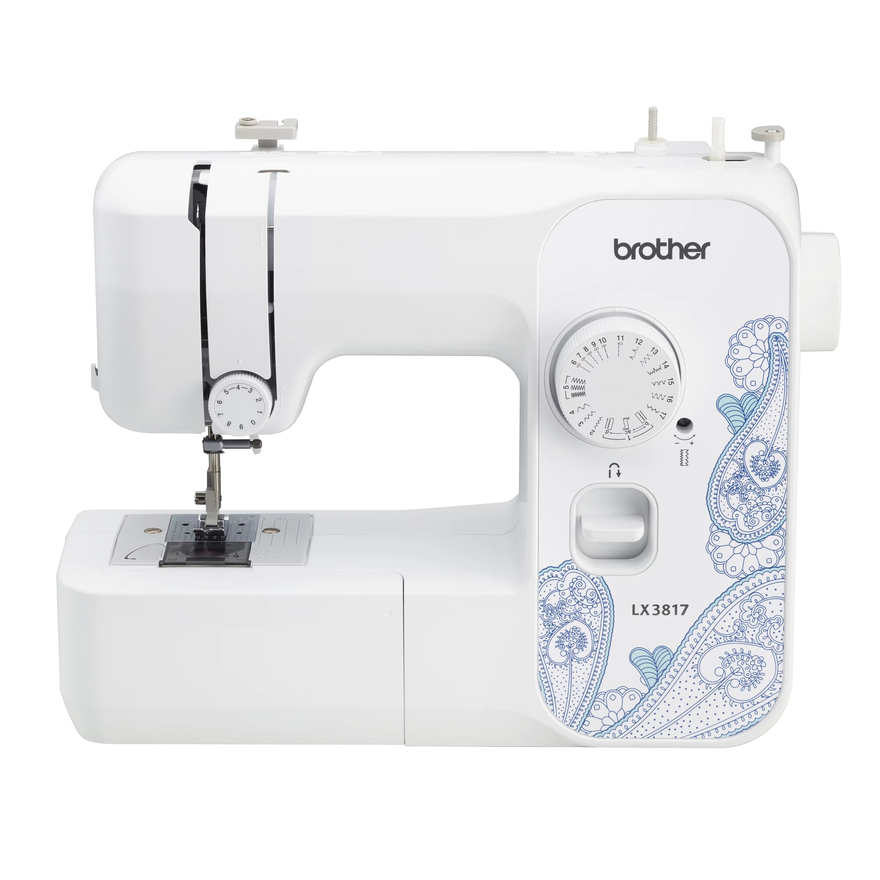 Brother LX3817 17-Stitch Portable Full-Size Sewing Machine, White - Walmart.com | Walmart (US)