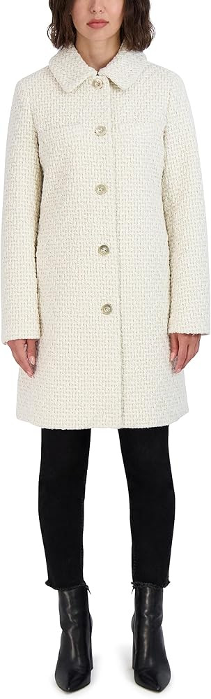 Laundry by Shelli Segal Women's Solid Chunky Knit Single Breasted Jacket | Amazon (US)