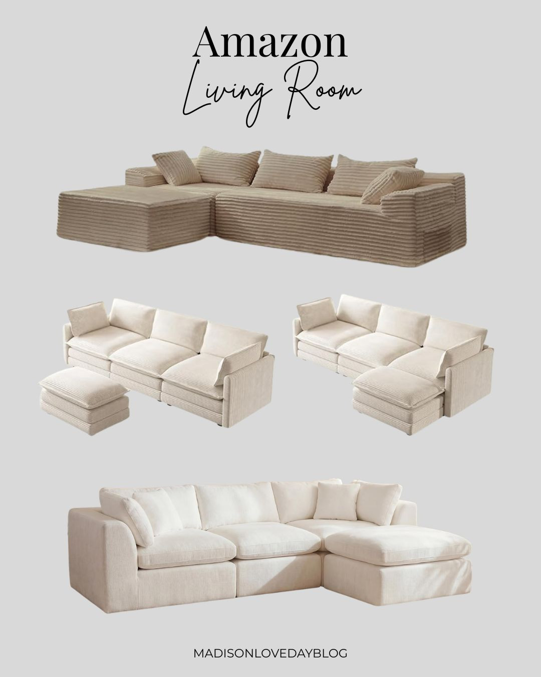 amazon home, living room, couch, boneless cloud couch, modular sectional cloud couch, modular sectional sofa with chaise  

 #LTKdayinmylife #LTKHome #LTKSaleAlert
