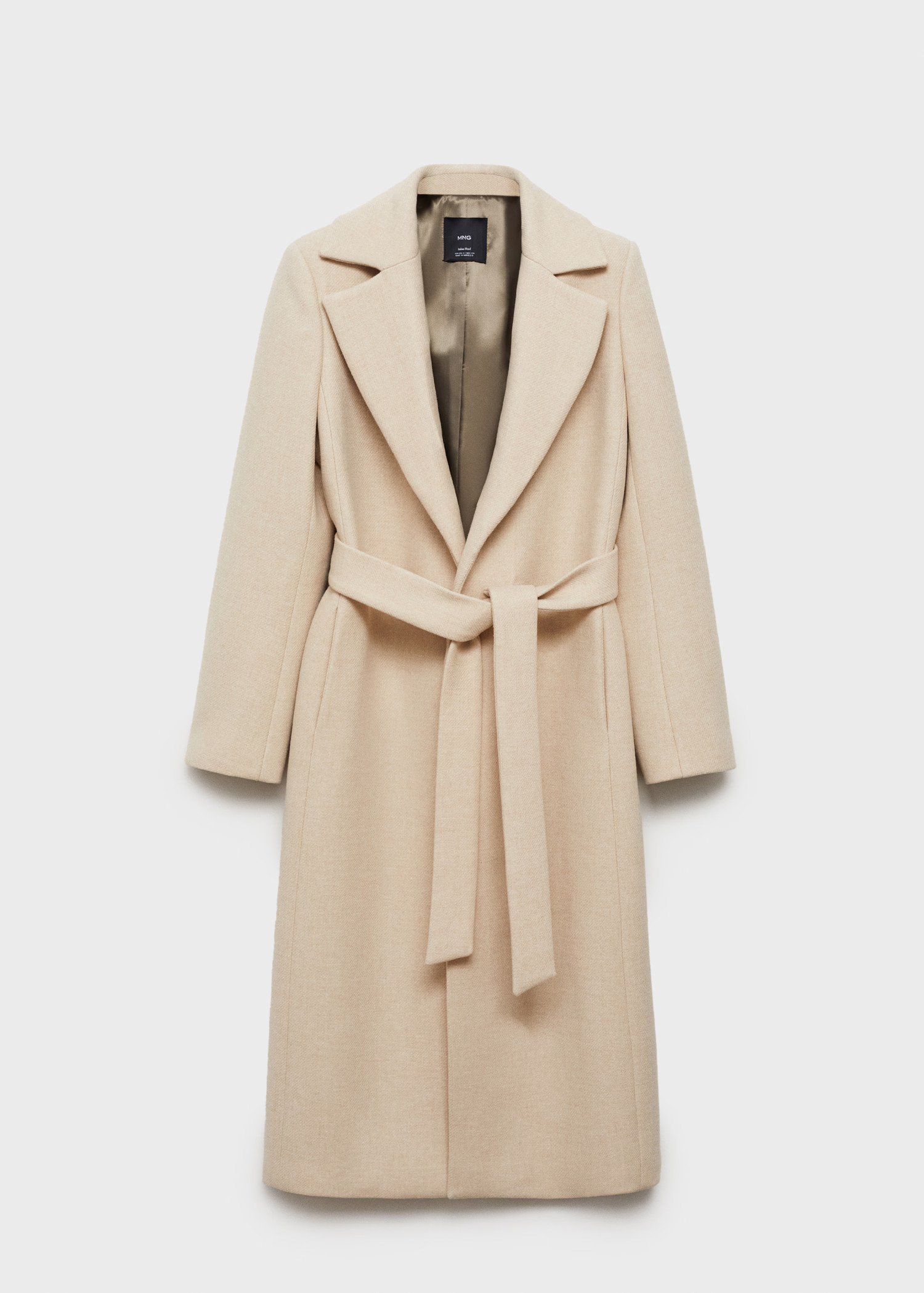 Manteco wool coat with detachable fur collar - Women | MANGO USA | Mango (US/MX/AU)