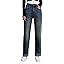 Womens High Waisted Jeans Stretchy Straight Leg Loose Fit Tummy Control Raw Hem Denim Pants Trend... | Amazon (US)