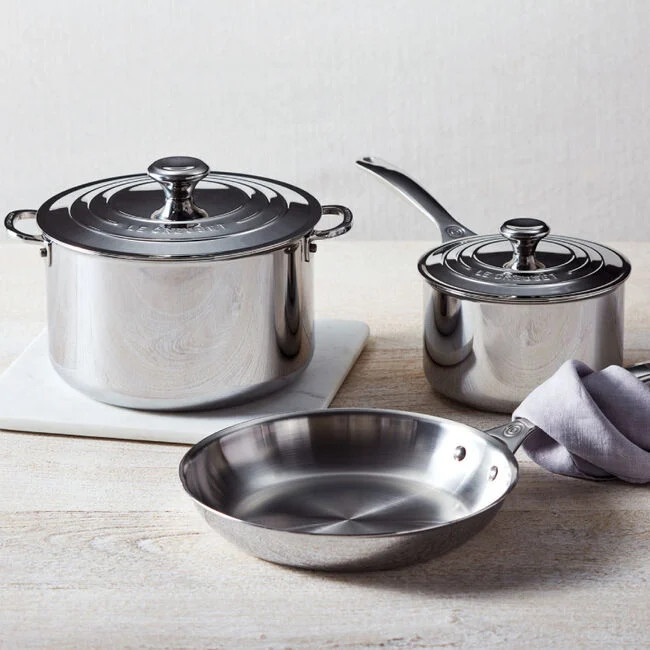Signature Stainless Steel 5-Piece Cookware Set | Le Creuset