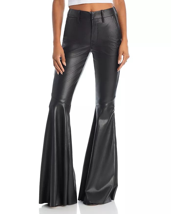 The Super Cha Cha Prep Faux Leather Flare Jeans | Bloomingdale's (US)