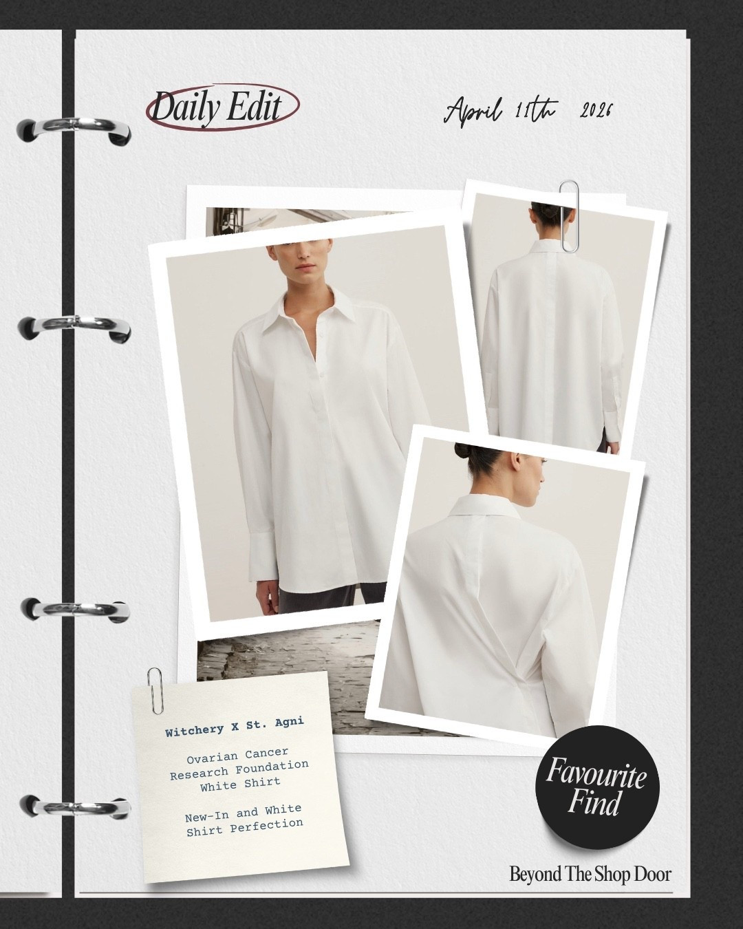 New In - Witchery X St. Agni Collaboration White Shirt!

Ovarian Cancer Research Foundation White Shirts 2026

New-In and White Shirt Perfection! 

#LTKOver40 #LTKootd