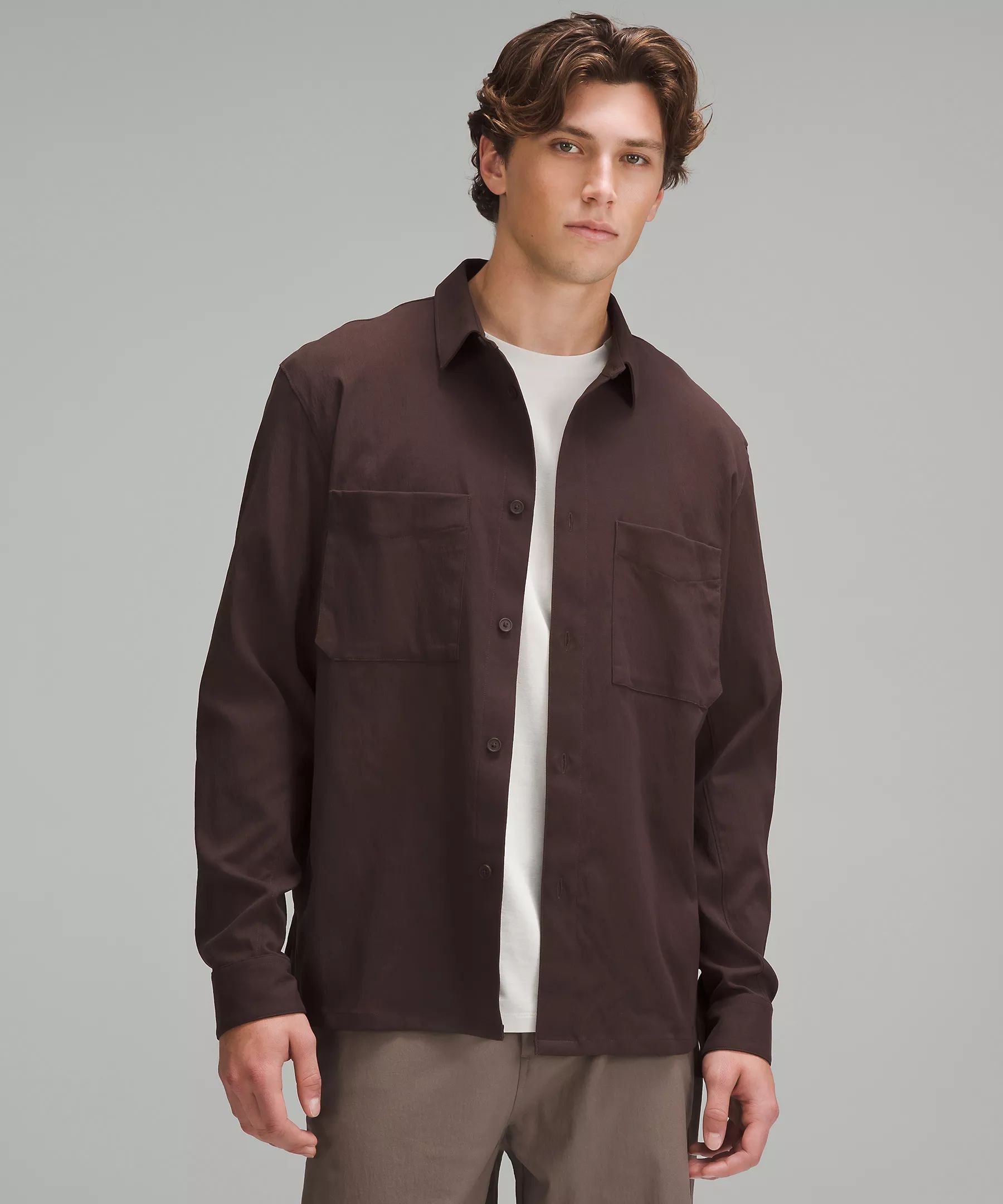 Relaxed-Fit Long-Sleeve Button-Up Shirt | Men's Long Sleeve Shirts | lululemon | Lululemon (US)