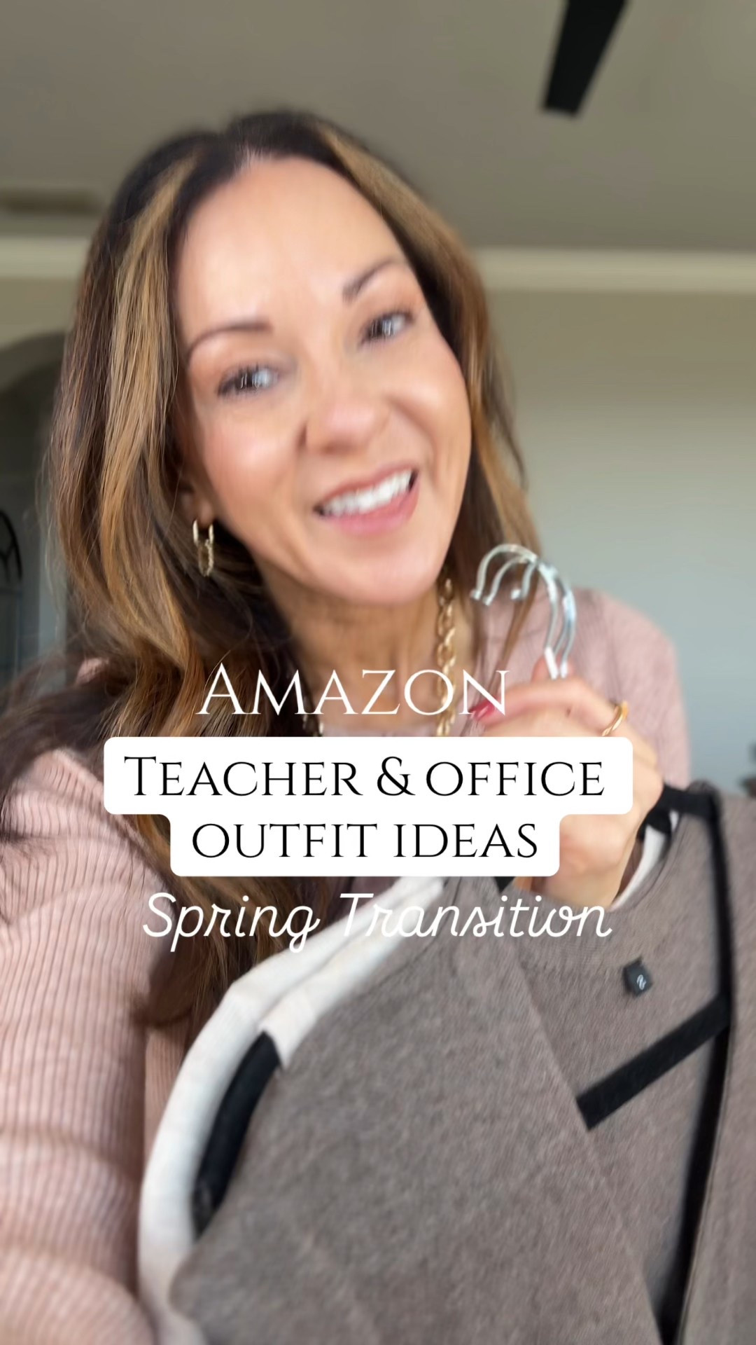 Spring transition workwear - wool blend, anti-piling fibers, super soft and machine washable all size small. Trousers XS short.  For reference: Im 5'1", 109lbs. stretchy belts, gold accessories, kitten heels



#LTKWorkwear #LTKPetite #LTKOver40