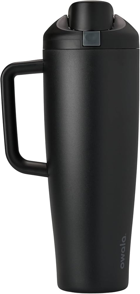 Owala FreeSip Tumbler Stainless Steel Water Bottle 40 oz Very, Very Dark | Amazon (US)