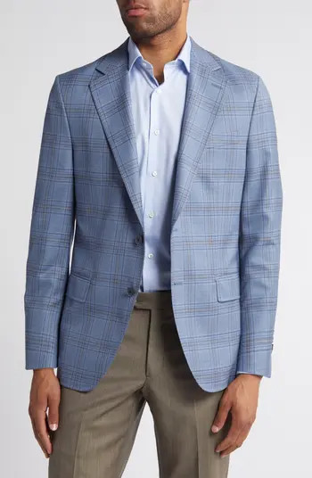 Peter Millar Hyperlight Plaid Wool Sport Coat | Nordstrom | Nordstrom