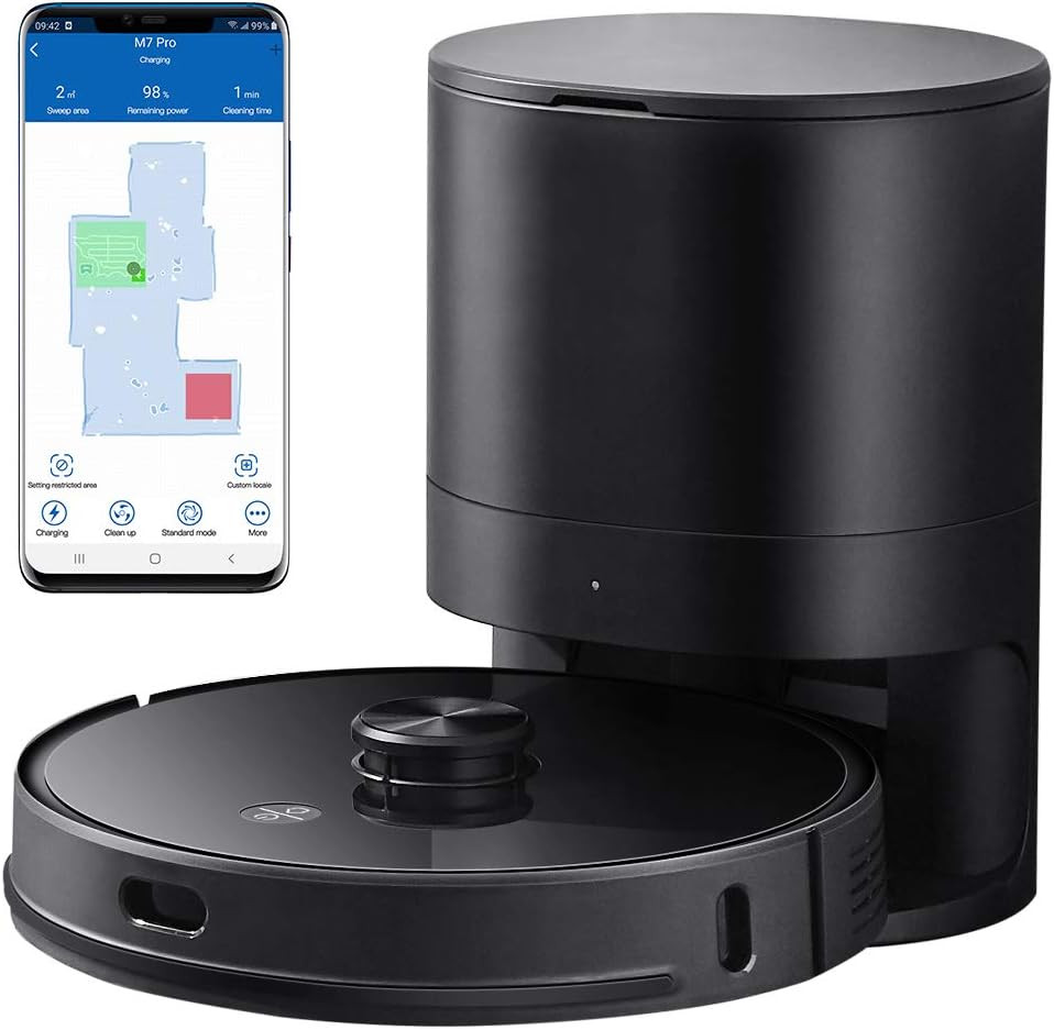 Proscenic M7 Pro Robot Vacuum Cleaner, Laser Navigation, 2700Pa Powerful Suction, APP & Alexa Con... | Amazon (US)