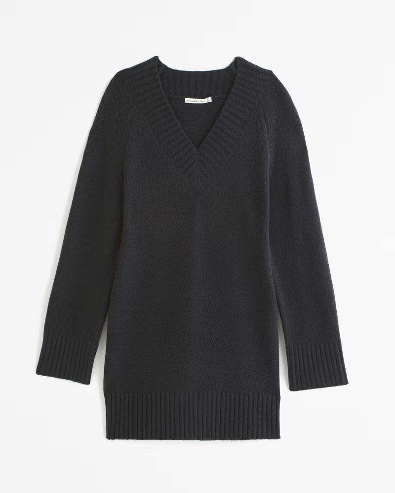 Women's Long-Sleeve Easy Mini Sweater Dress | Women's Dresses & Jumpsuits | Abercrombie.com | Abercrombie & Fitch (US)