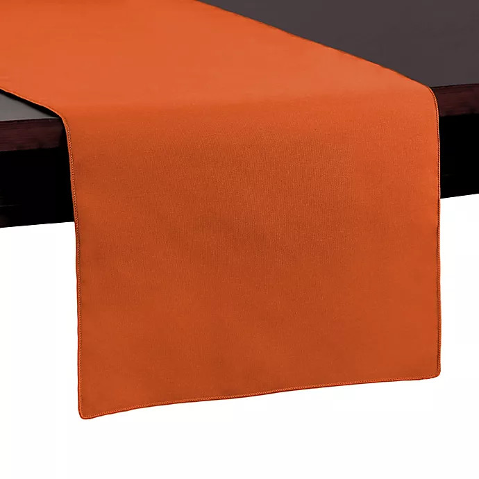 Basic Polyester 54-Inch Table Runner in Burnt Orange | Bed Bath & Beyond
