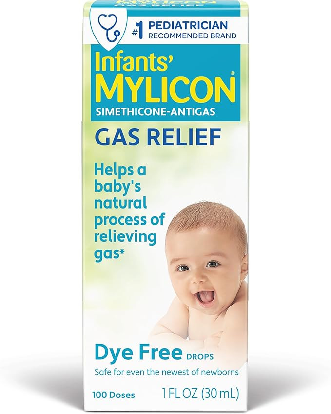 MYLICON Infants Gas Relief Drops for Infants and Babies, Dye Free Formula, 1 Fluid Ounce | Amazon (US)