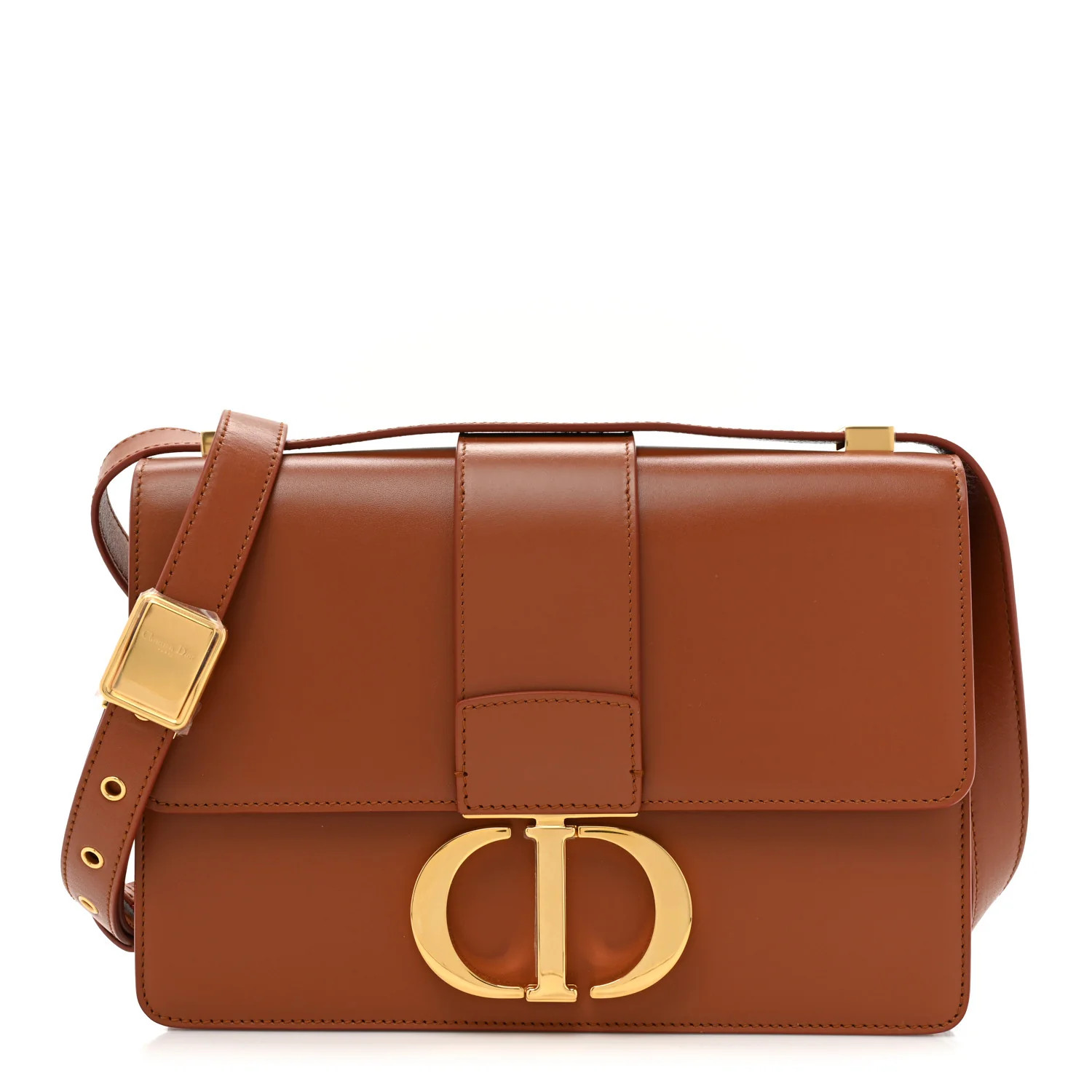 CHRISTIAN DIOR Smooth Calfskin 30 Montaigne Flap Bag Golden | FASHIONPHILE | FASHIONPHILE (US)